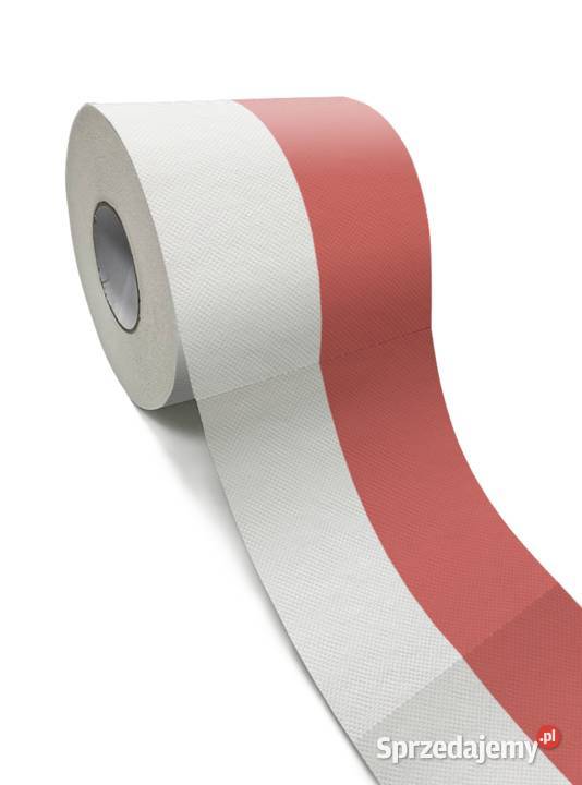 Papier toaletowy Dodoopy BIAŁO CZERWONY