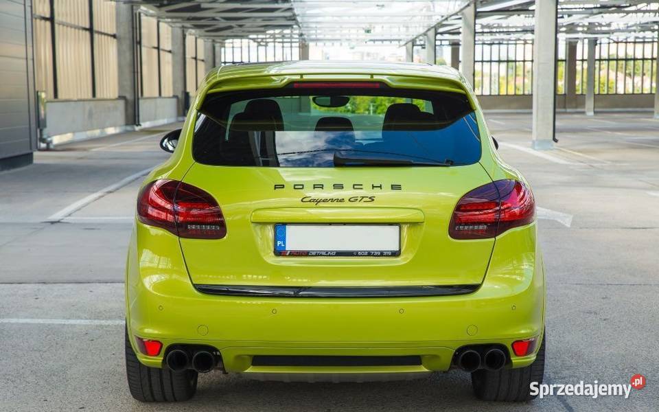 Porsche Cayenne GTS 48 V8 420 Peridot Green Zarejestrowany w Polsce łódzkie Kutno sprzedam