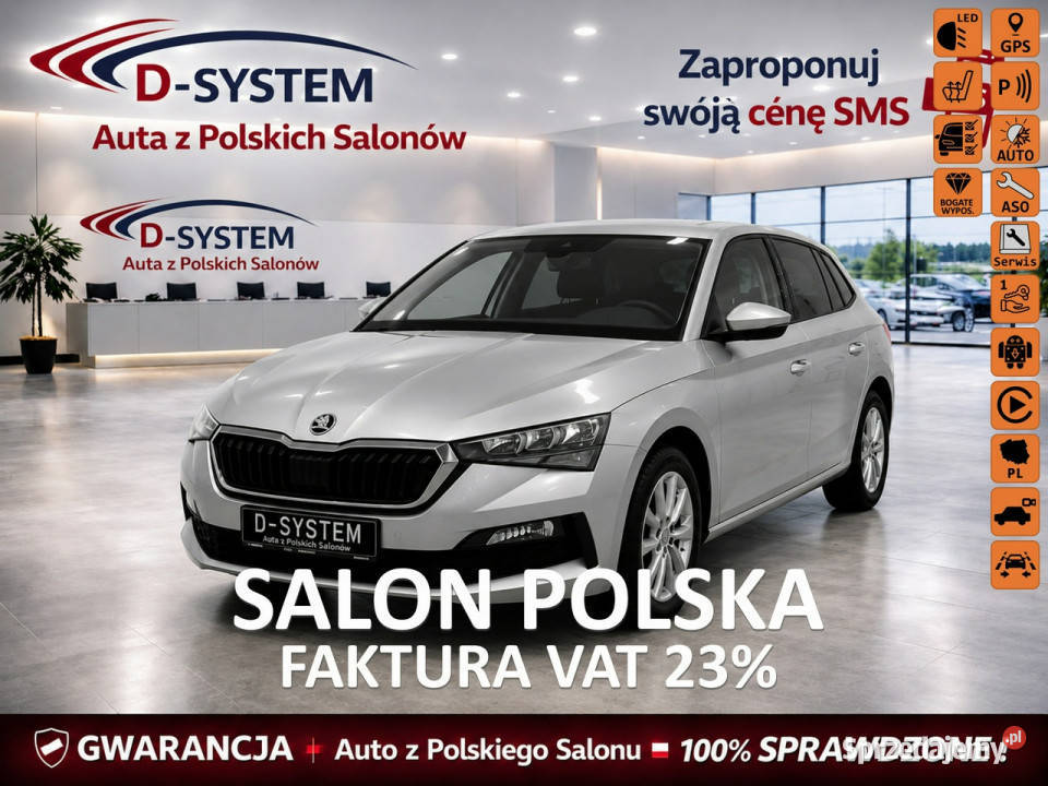 koda Scala 2023 Salon Polska 1Właściciel kamera cofania podlaskie Białystok sprzedam