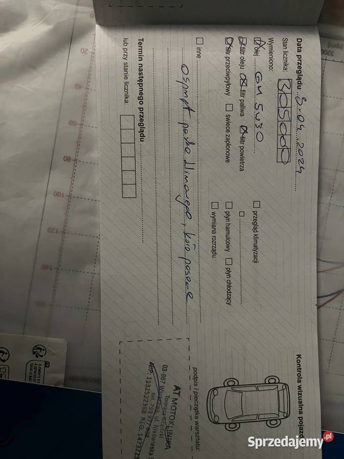 Opel Astra h 19 CDTI 120 seriamapa 154 diesel Września