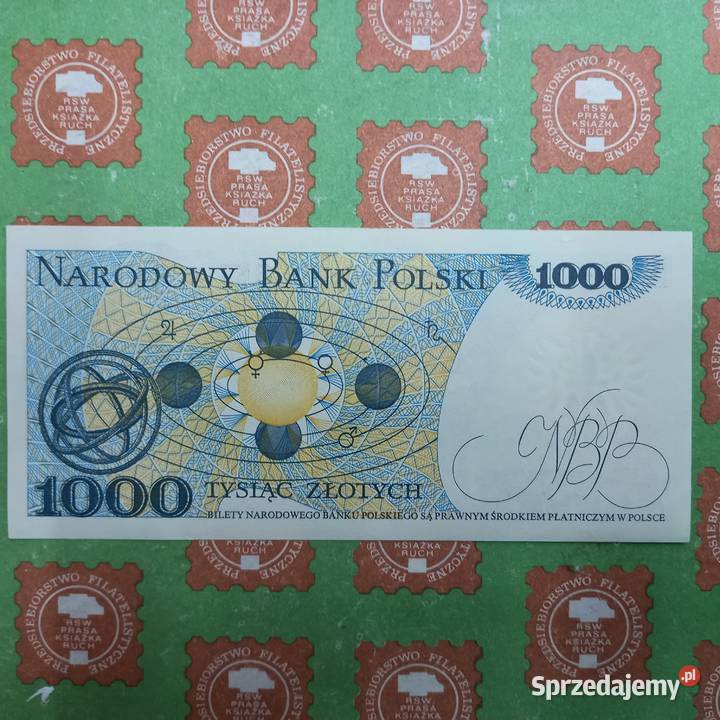 1000 złotych Mikołaj Kopernik 1982 stan AUUNC Zemborzyce Podleśne