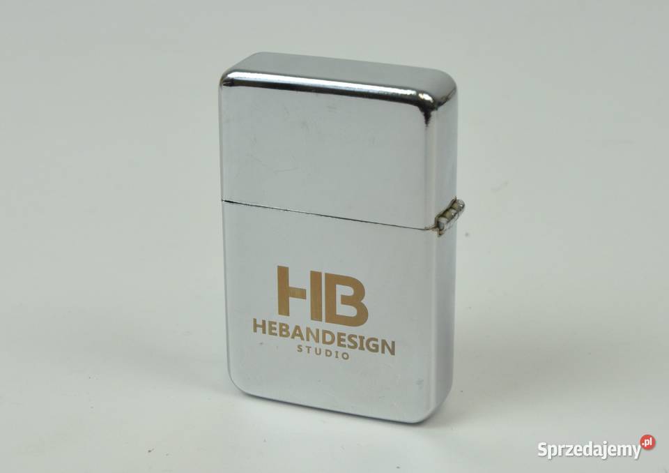 Zapalniczka benzynowa z grawerem srebrna 50