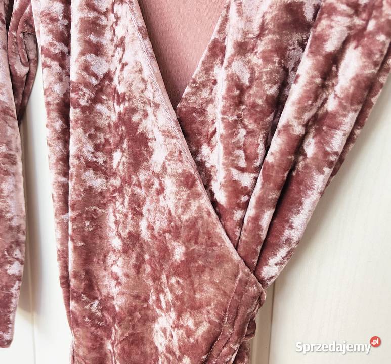 Welurowa sukienka Dry Lake XS 34 S 36 brudny róż Szczecin sprzedam