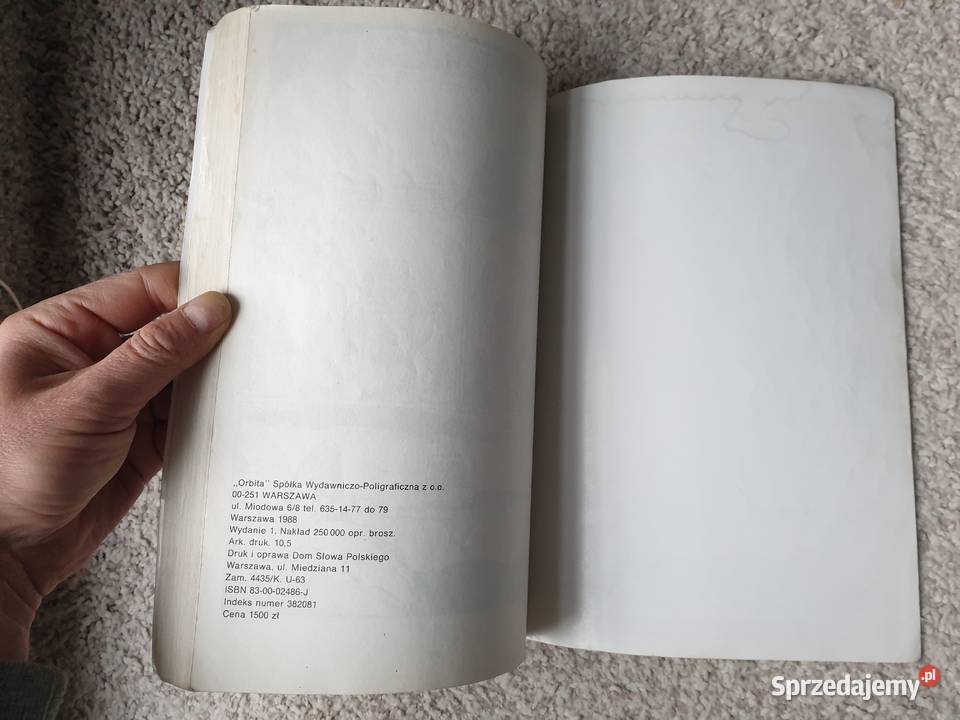 Szninkiel 1988 wyd 1 Orbita Grzegorz Rosiński pomorskie Gdynia