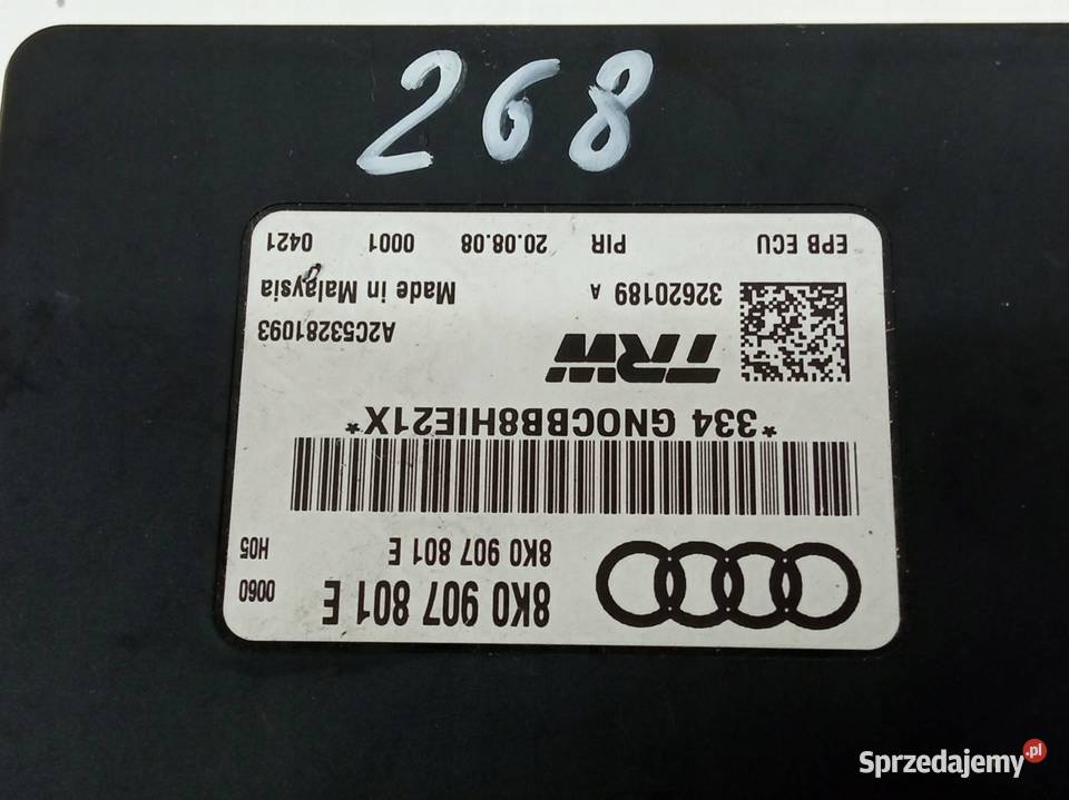MODUŁ HAMULCA 8K0907801E Audi A4 IV 20082015 B8 Komputery