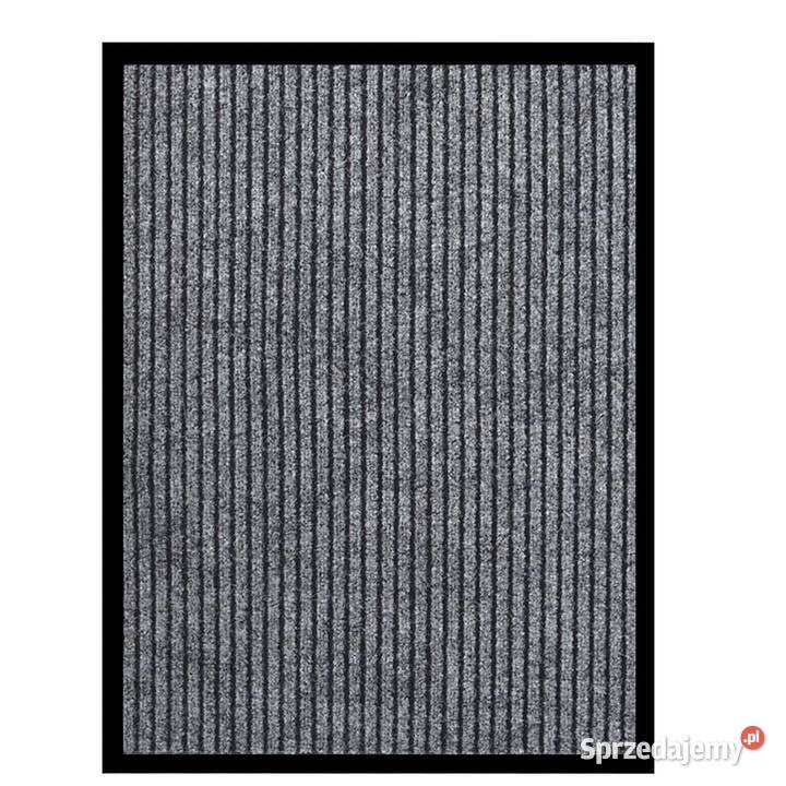 vidaXL Wycieraczka prążkowana szara 60x80 331605