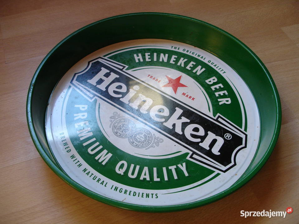 TACA metalowa reklama piwa HEINEKEN Zielona Góra
