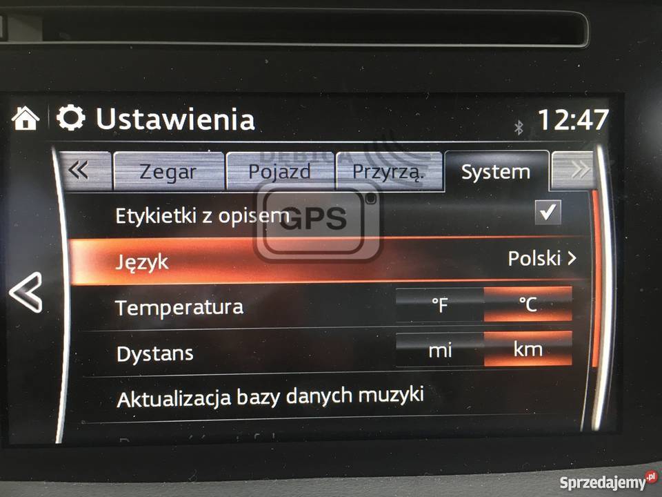Polskie Menu Mazda 2 3 6 CX3 CX5 CX9 MZD Connect EU USA