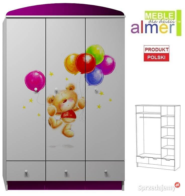 MIŚ 16 N10 szafa dzieci 120x53 w190 Głuchołazy