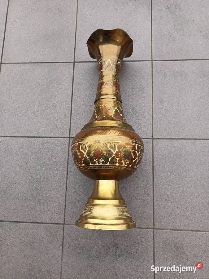 Zabytkowy oryginalny wazon indyjski łódzkie Aleksandrów Łódzki sprzedam
