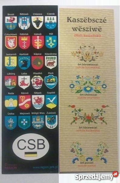 ZAKŁADKI DO KSIĄŻEK KASZUBY KOMPLET 2 Lębork