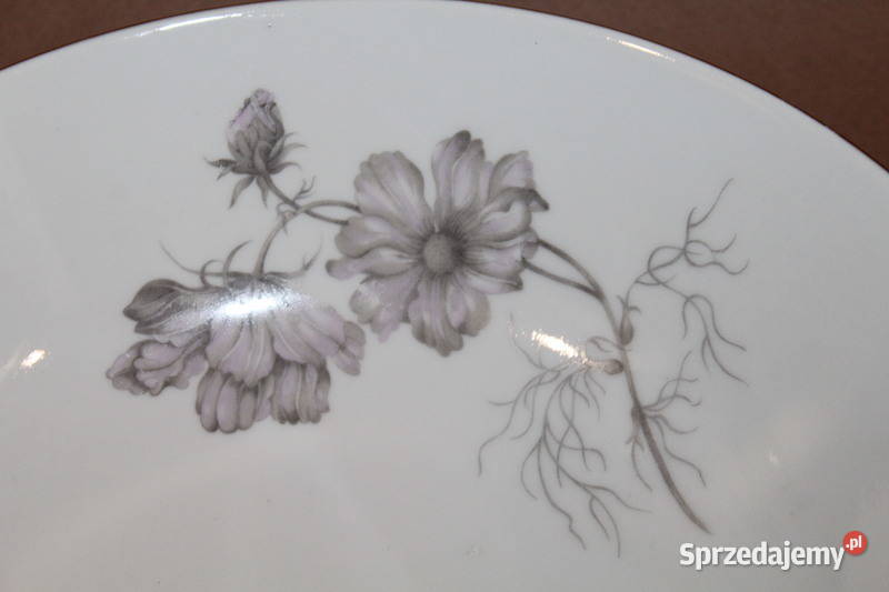 Serwis obiadowy w kwiaty MZ Czechoslovakia 104 Szczecin