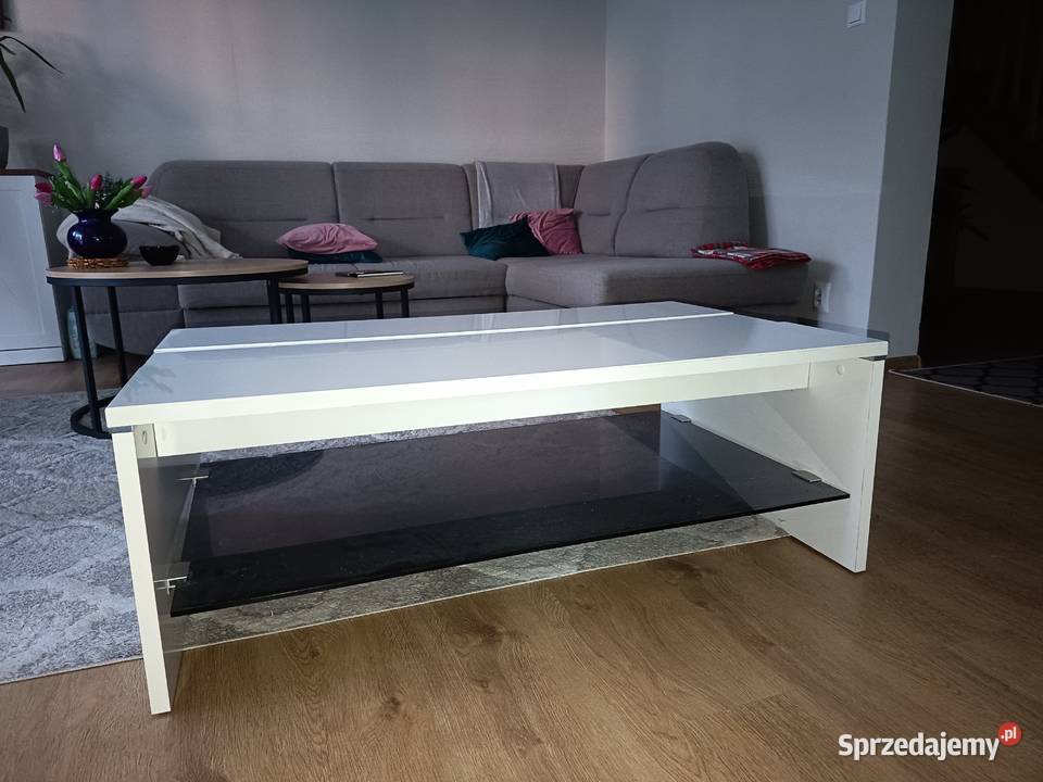 Elegancka biała ława kawowa sprzedam