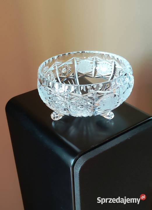 Kryształowa salaterka owocarka miska PRL vintage Katowice