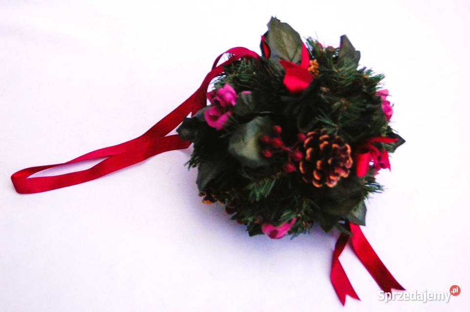 Kula roślinna szyszki gałązki kwiaty burgund Lublin