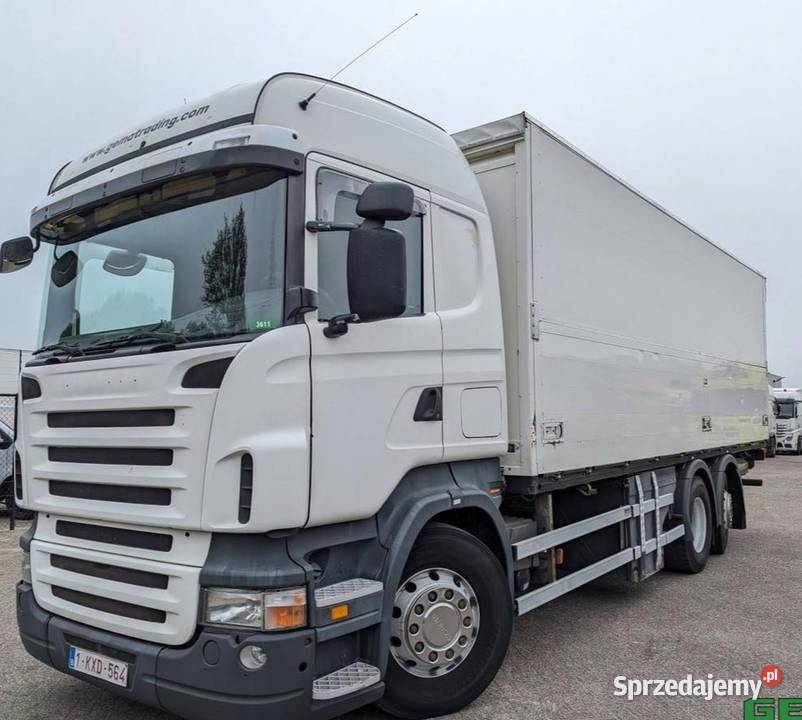 Wywrotka z wydmuchem do sruty pelettu Scania jedno łóżko