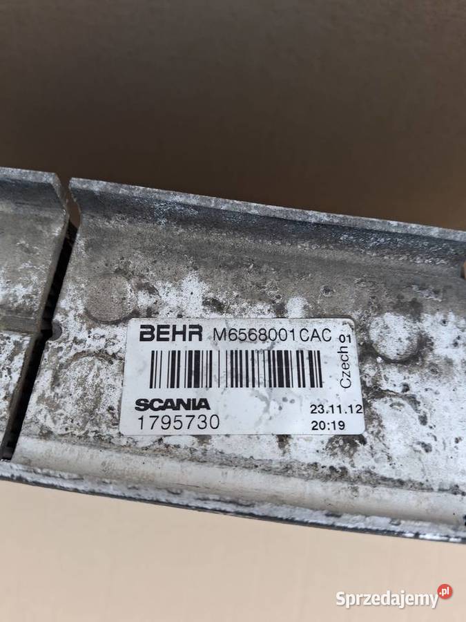 SCANIA R INTERCOOLER CHŁODNICA POWIETRZA ciężarowe Bieleń