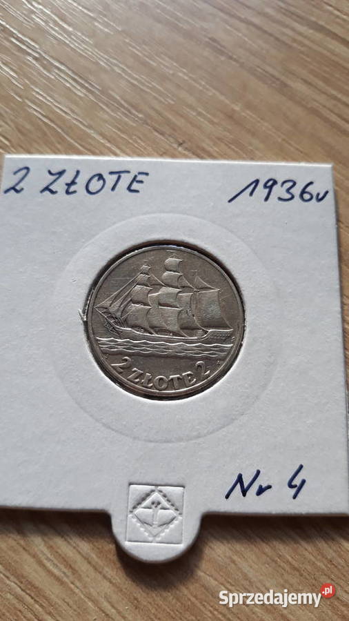 2 Żaglowiec 1936 rokoło menniczaoryginalna 4 Konin