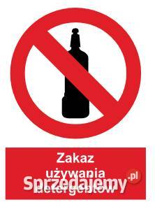 Naklejka BHP Zakaz używania detergentów GC041 Kamionna