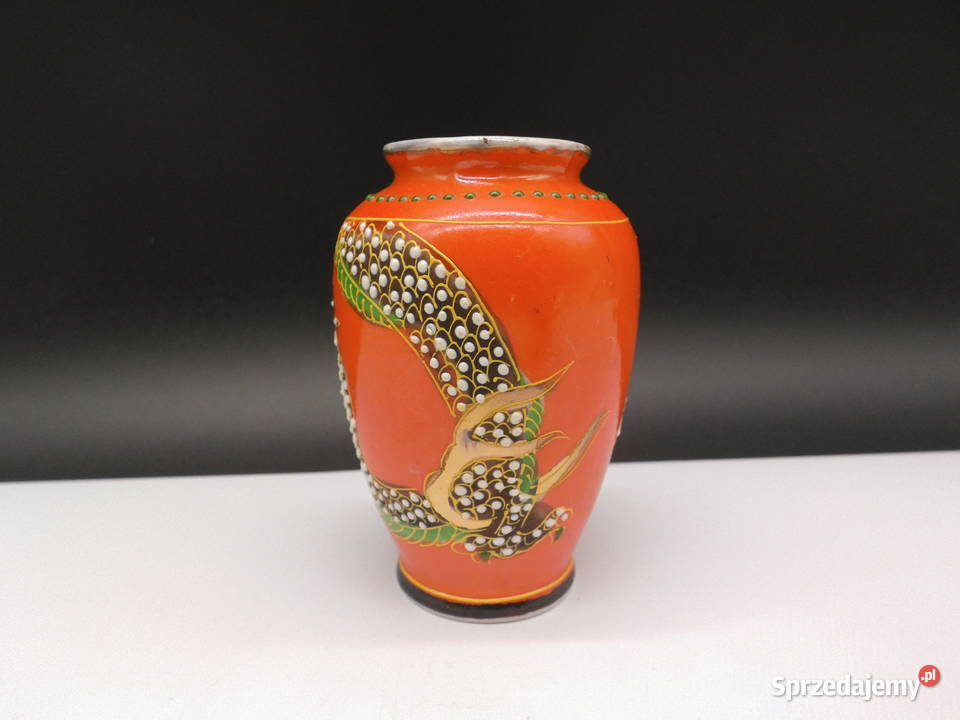 Japoński wazonwazonik Dragonware Moriage Vintage Raszków sprzedam