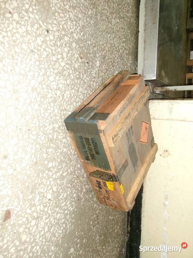 Skrzynia wojskowa drewniana wym 36x45 wys 15 Legionowo sprzedam
