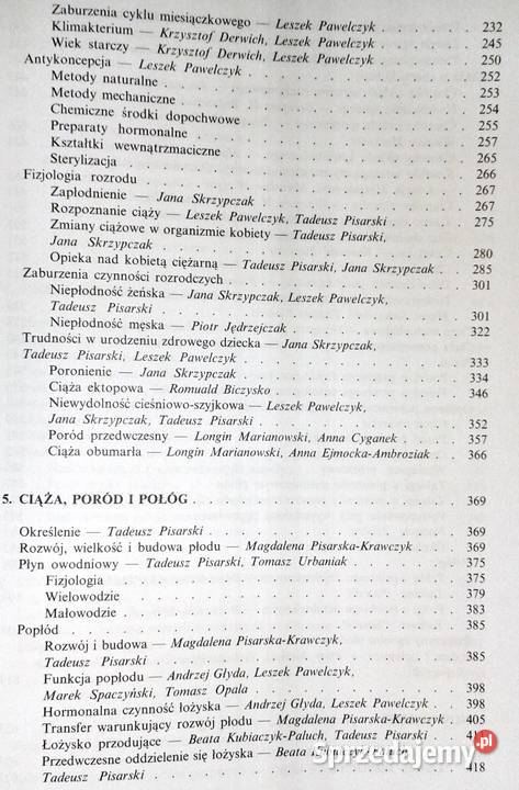 Położnictwo i ginekologia Tadeusz Pisarski Chełm