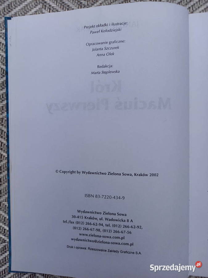 Król Maciuś Pierwszy J Korczak Małkinia Górna