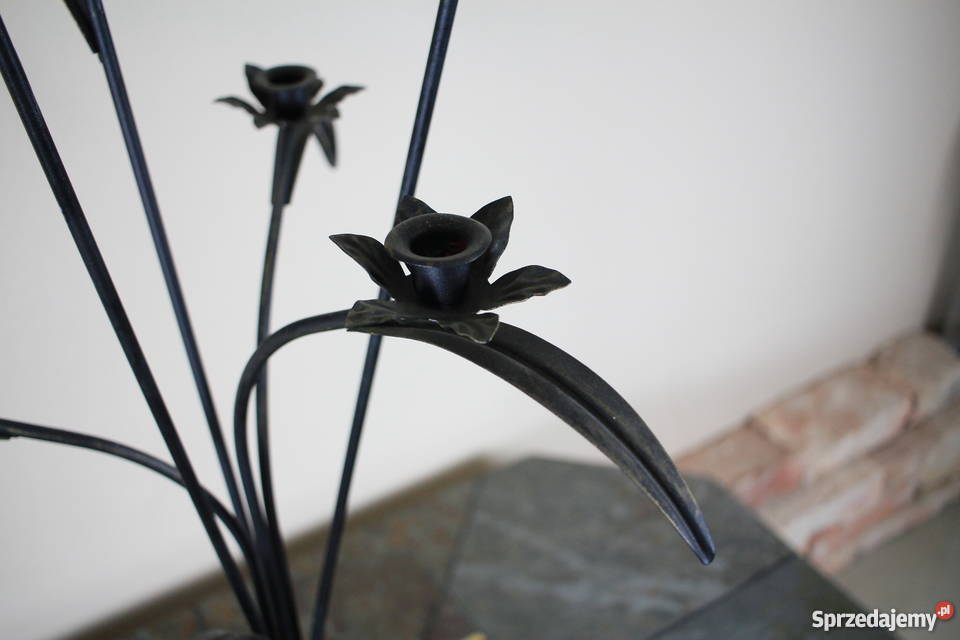 Piękny świecznik Dekoracje i ozdoby śląskie Pszczyna