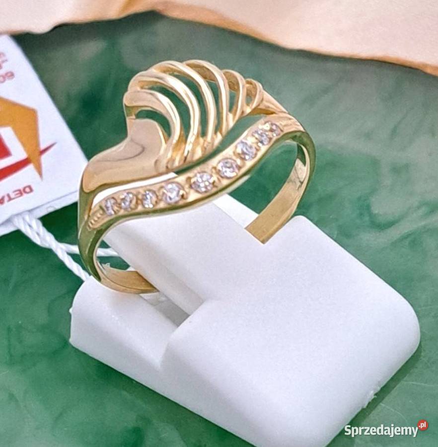 Pierścionek r13 Złoty pr585 Glamour Z809 wielkopolskie Poznań sprzedam