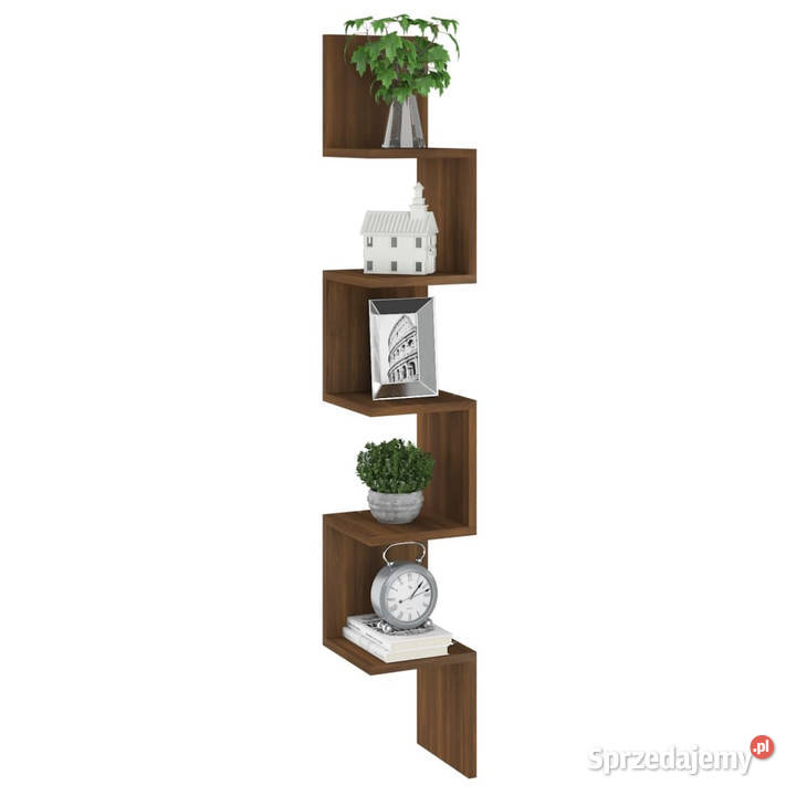 Ścienna półka narożna brązowy dąb 20x20x1275 mazowieckie