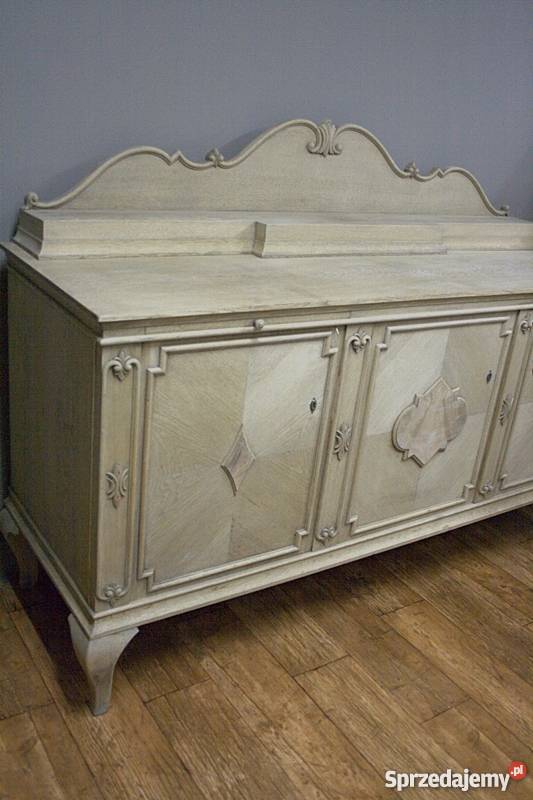 DĘBOWY BUFET SECESYJNY OCZYSZCZONY ANTYK Radzymin