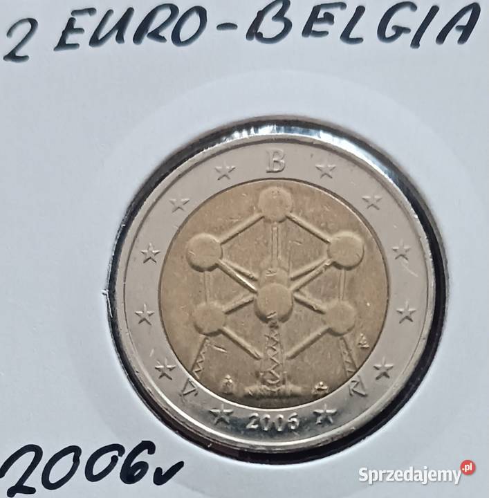 2 Euro Belgia 2006 r Atomium około mennicza Konin