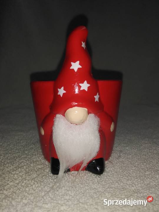 Mała osłonka czerwony skrzat Doniczki i osłonki Nowa Karczma