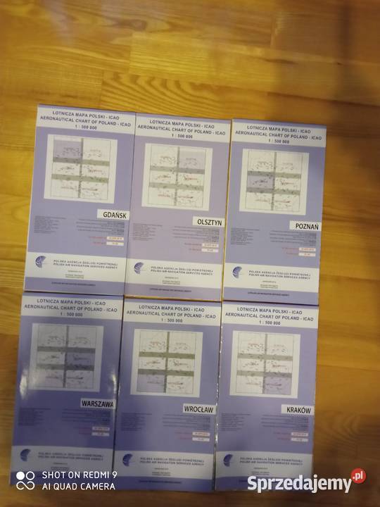 Mapa Lotnicza Polski ICAO 1500000 łódzkie Łódź sprzedam