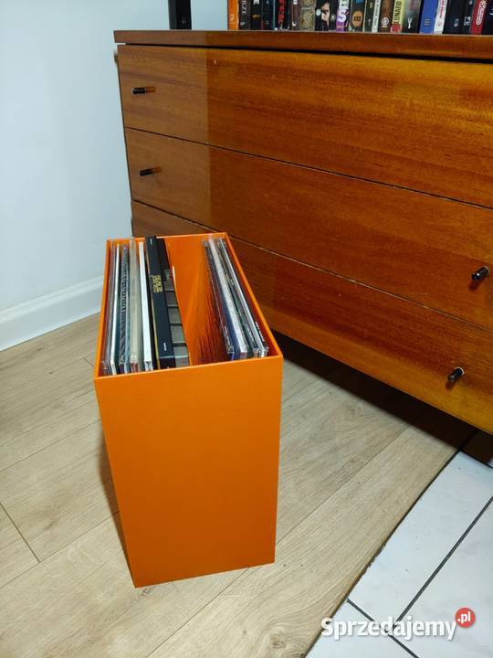 Stojak na płyty winylowe Niemcy vintage Kalisz