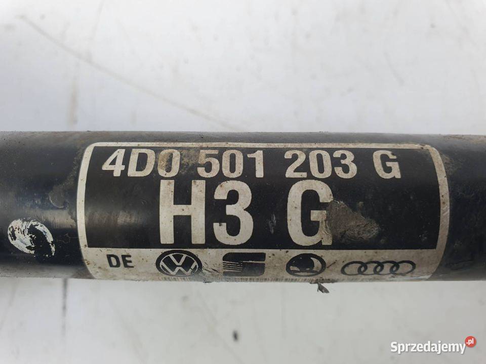 PÓŁOŚ PRAWA TYŁ AUDI A8 D2 4D0501203G Lipno