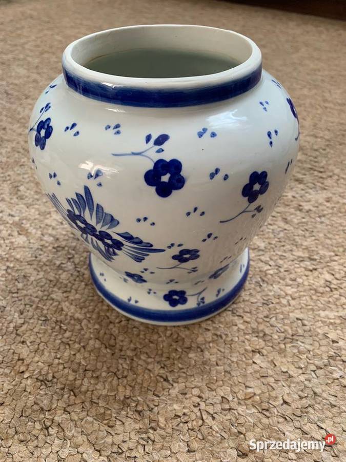 Chińska waza wazon Porcelana i szkło Pleszew