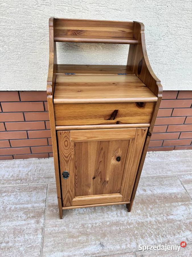 Szafka drewniana słupek komoda regal półka nocna