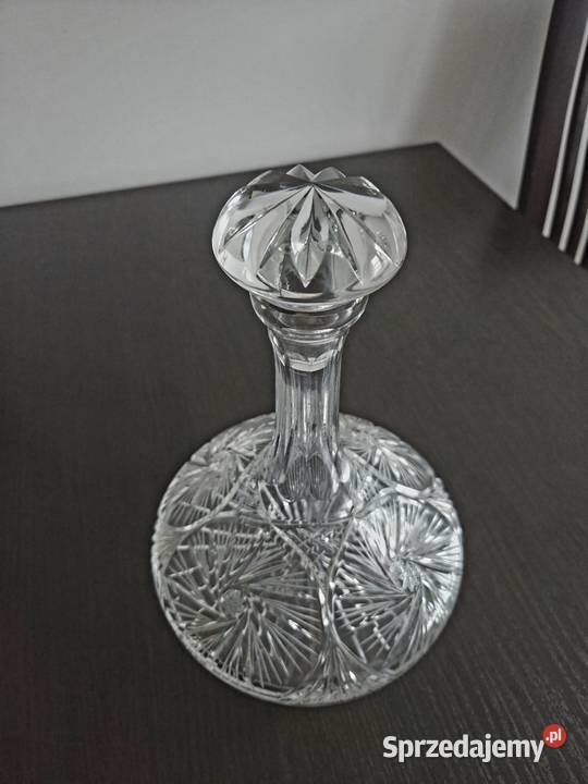 Karafka kryształ vintage PRL Poznań