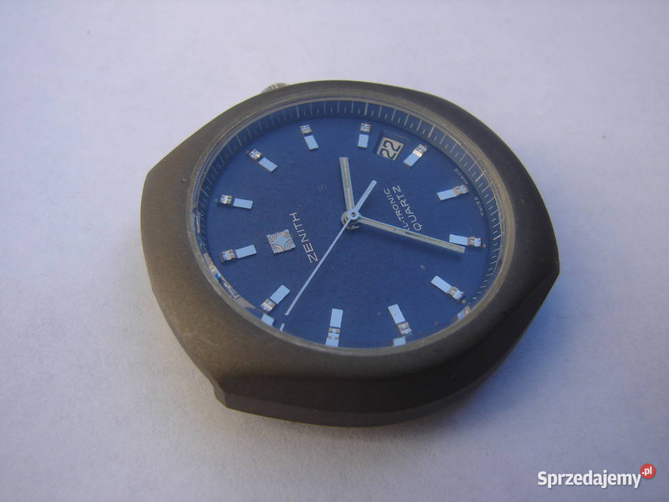 Rzadki Zenith XLTronic Quartz 010031510 Blue Antyki mazowieckie Warszawa