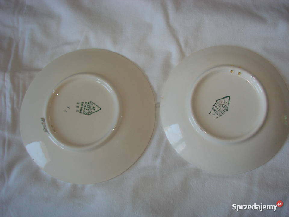 Włocławek fajansowe talerzyki Pruszcz Gdański