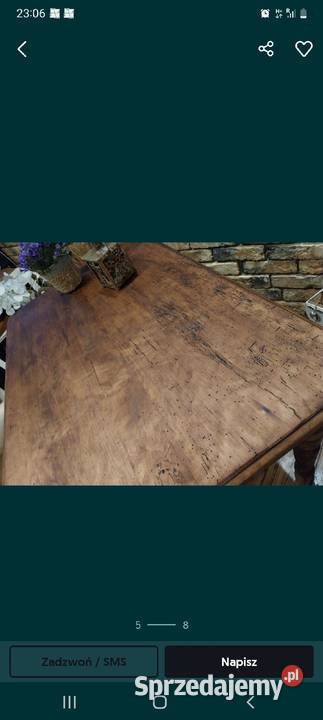 Stół przedwojenny stary retro elektycxny ciezki