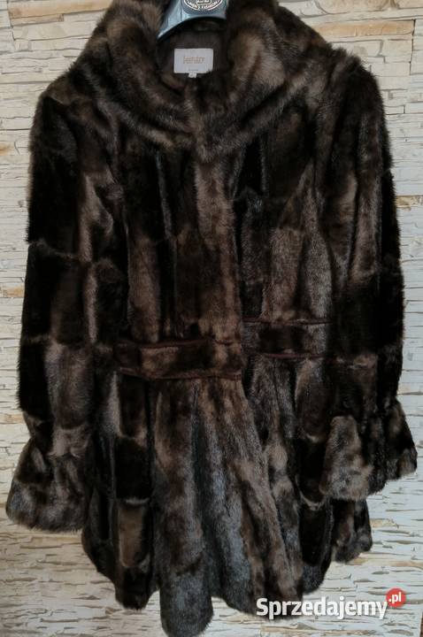 Futerko sztuczne ciemny brąz cieniowany