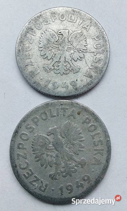 POLSKA 2X 1 1949 rbzmAL Legionowo