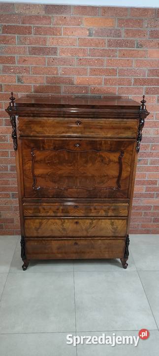 Ekskluzywna sekretera biedermeier antyk lubuskie Łagów