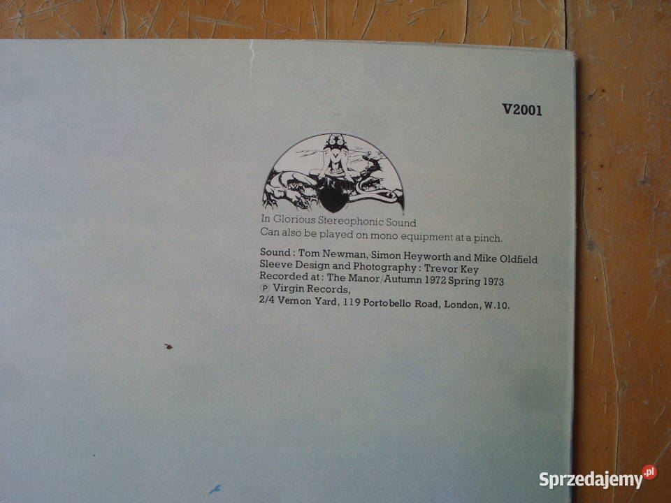 Rock LP MIKE OLDFIELDTUBULAR BELLS1973 V 2001 Płyty i kasety Wołów