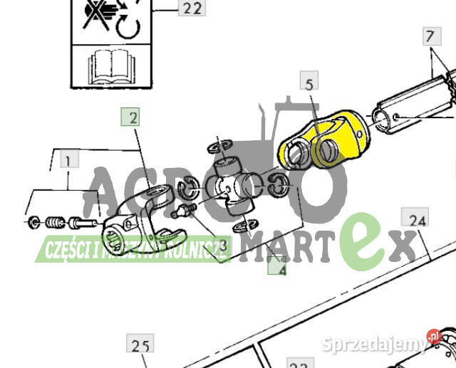 Z39891 PRZEGUB WIDEŁKI JD