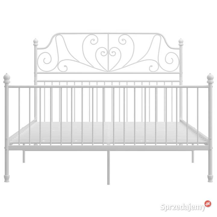 vidaXL Rama łóżka biała metalowa 160 x 200 Warszawa sprzedam