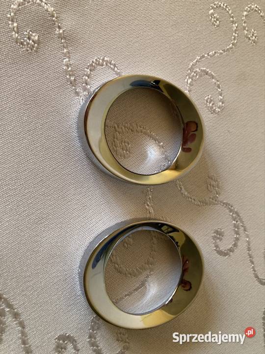 Serwetniki Chromowane Eleganckie 2 Obrączki śląskie