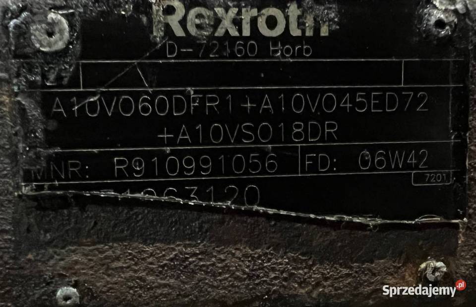Rexroth A10VSO18DR R910991056 pompa hydrauliczna Poznań sprzedam